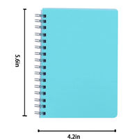 Agenda 2026 A5 en tissu à spirale, planificateur quotidien, hebdomadaire et mensuel, organiseur, carnet de budget non daté, couleur personnalisée, reliure cousue