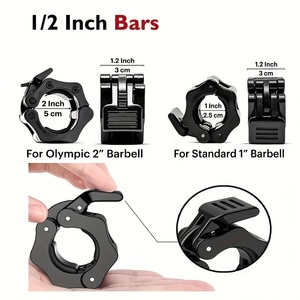 Sangles de serrage rapides pour haltères de gym, boucles de verrouillage réglables en nylon pour haltères, poignées sécurisées pour plaques de poids, entraînement de fitness, <span class=keywords><strong>musculation</strong></span> - Product Image 4