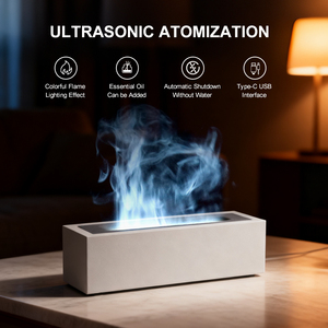 Nuevo <span class=keywords><strong>Humidificador</strong></span> de Aire <span class=keywords><strong>con</strong></span> Fragancia, Difusor de <span class=keywords><strong>Aceites</strong></span> <span class=keywords><strong>Esenciales</strong></span>, Difusor de Aroma Ultrasónico <span class=keywords><strong>con</strong></span> Llama de Volcán - Product Image 6