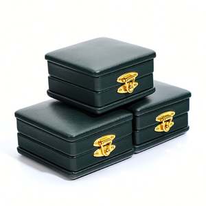 Caja de piedra de exhibición de terciopelo con cerradura para paquete Weimei de GEMA de diamante - Product Image 4