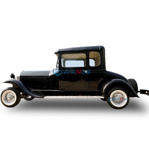 Véhicule électrique personnalisé noir classique vintage, buggy électrique classique pour excursions, voiture de tourisme vintage - Product Image 1