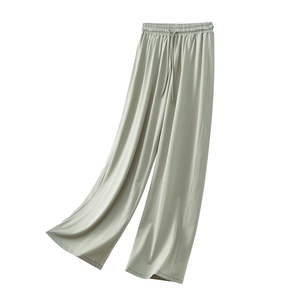 <span class=keywords><strong>Pantalon</strong></span> large personnalisé pour <span class=keywords><strong>femme</strong></span> en mélange de lyocell et de <span class=keywords><strong>lin</strong></span> de qualité supérieure, taille haute, <span class=keywords><strong>coupe</strong></span> <span class=keywords><strong>droite</strong></span> ample, décontracté et respirant, Été 2026 - Product Image 5