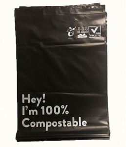 XC-BIO Eco-Friendly <b>Compostable</b> Mailing <b>Bags</b> EN13432 Certified for Shoes Clothing Packaging 100% Biodegradable Silk Screen - Product Image 1