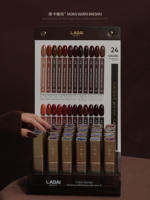 Vente flash, couleurs moka, art des ongles professionnel, série rouge, 24 couleurs, ensemble de gel pour ongles, salon de manucure, gel UV non toxique