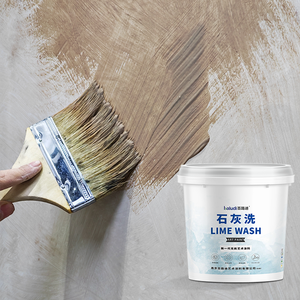 Peinture à base de chaux purifiante et antibactérienne, finition mate, <span class=keywords><strong>ton</strong></span> gris-beige, revêtement intérieur minimaliste - Product Image 2