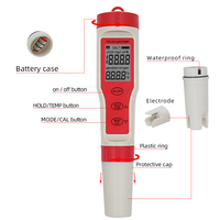 Stylo numérique PH Testeur de qualité de l'eau 4 en 1 Température EC TDS PH-mètre pour l'eau potable Piscines