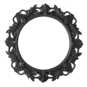 New auto folding side resin decorative circle mirror