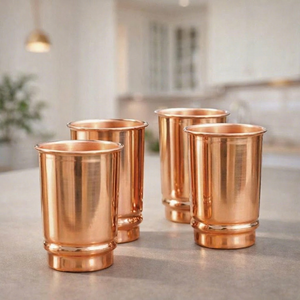 Gobelet en cuivre martelé, nouveau style moderne, vaisselle pour la maison et les restaurants - Product Image 1