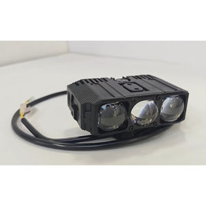 Phare de moto E06L à LED bicolore, projecteur à trois yeux, feux de route et de croisement, éclairage avant modifié - Product Image 6