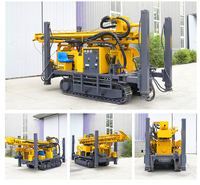 Hengwang HQZ-260L Foreuse pneumatique diesel sur chenilles en acier pour puits d'eau, profondeur 260m, tour de 3m, capacité 6T