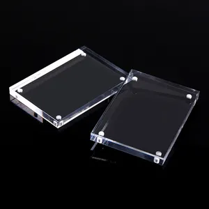 Various specifications acrylic display stand card rack price list strong magnetic table sign