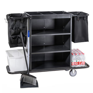 Ticari otel restoran hastane iç<span class=keywords><strong>in</strong></span> dayanıklı temizlik otel market arabası temizlik sepeti - Product Image 4