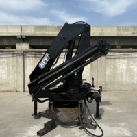 Grue à flèche articulée portable de 4 tonnes, grue de camion avec télécommande, grue de camion