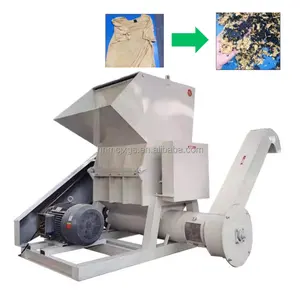 Máquina trituradora de tela de ropa de desecho resistente para triturar tela