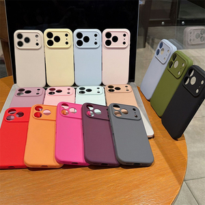Coque en silicone liquide pour iPhone 15 Pro Max, coque en silicone liquide pour iPhone 18 Pro Max, faible MOQ, magnétique, réponse rapide - Product Image 1