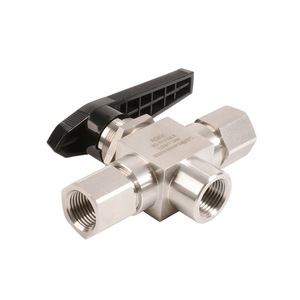 วาล์วบอลสแตนเลสแบบมือหมุน 1/2 NPT DN8 เกลียวสำหรับสื่อที่มีฤทธิ์กัดกร่อน - Product Image 5
