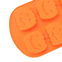 Moule à gâteau en silicone en forme de mini citrouille, non toxique, résistant à la chaleur, compatible four et lave-vaisselle, marque SK, facile à démouler, mignon
