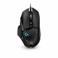 Ratón para Juegos Logitech G502 HERO Original, con Cable, 25600 DPI, Modo Dual, Rueda de Desplazamiento, Retroiluminación RGB, Ergonómico para Mano Derecha