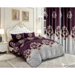 Ensemble de draps de lit 6 pièces Ensemble de draps de lit avec rideaux pour chambre à coucher et hôtel Ensemble de literie de haute qualité - Product Image 4