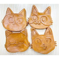 Machine à pâtisserie professionnelle, machine à crêpes en forme de chat, machine à gaufres en forme de dessin animé 3D