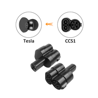 Adaptateurs de charge EV personnalisés neufs 150-400A 500-1000V, connecteurs CCS1 vers Tesla, charge rapide DC, noir, modèle ZSWINNER ZS-E007