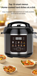 Cuisinière à riz électrique multifonction 10 en <span class=keywords><strong>1</strong></span> à commande tactile 1000W 6L avec écran LED coloré - Product Image 2