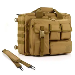 Tactische Aktetas Computer Tas 17.3 Inch Heren Laptop Messenger Tas Multifunctionele Koffer Voor Mannen