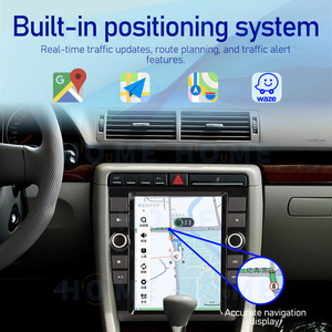 Stéréo multimédia de voiture 9.7 "Android 14 Apple Carplay <span class=keywords><strong>Google</strong></span> Play Store pour Audi A4 2002-2008 Androidauto Écran tactile GPS - Product Image 2