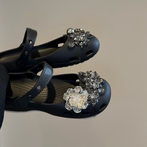 Luxury Bling Rhinestone <strong>Croc</strong> Charms, 2026 New Sparkly Crystal Flower Shoe Charms for Mary Jane Ballet Clogs - Product Image 3