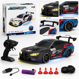 Coche de Carreras RC 1:20 con Luces LED, 4WD, Control Remoto de 2.4ghz, Juguete Recargable para Niños, Diversión al Aire Libre, Regalo - Product Image 2