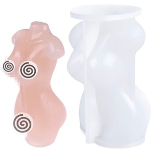 Wholesale molde de silicona resin molds human women torso silicone female body candle mold
