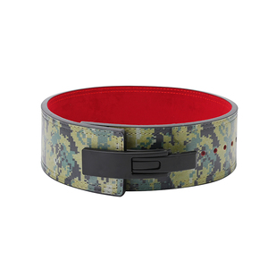 Custom Logo Fitness Waist <b>Belt</b> for Men 10 MM Camo Cowhide Material Powerlifting Weightlifting Lever Weight Lifting Back Support - Product Image 1
