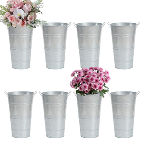 NOUVEAU Vase de table en acier galvanisé Art Déco pour anniversaire de mariage avec support floral pour la décoration de table - Product Image 1