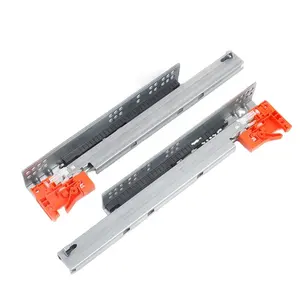 Kitchen cabinet fittings Adjustable full extension concealed cabinet drawer slide for tv cabinet