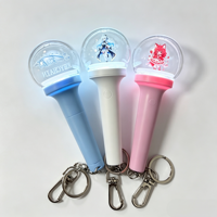 Porte-clés lumineux LED mini en plastique avec logo personnalisé, accessoires de concert, bâton officiel pour fête
