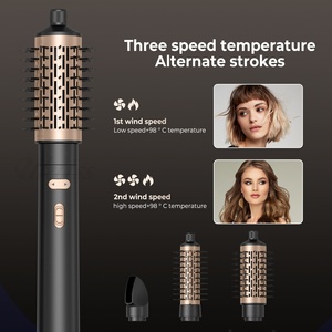 Styler capillaire professionnel 3-en-1 1000W, ensemble sèche-cheveux et brosse à air chaud, styler à air chaud auto-enroulant, outils de coiffage multifonctions - Product Image 4