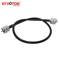 Kabel Jumper RF Coax UHF PL259 Male to Male RG58 RG223 Almr195 200 240 Rg213 untuk Antena Radio CB dan Transceiver Radio Amatir