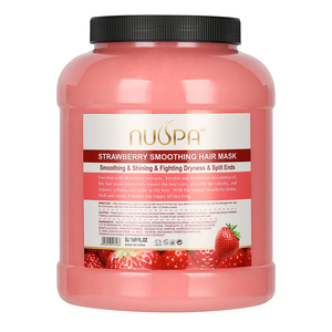 Mascarilla Capilar Vegana de Grado Profesional para Salón de Belleza, Reparación con Queratina, Suavizante, Previene el Enredado y el Frizz, Tratamiento de Fresa, Marca Privada OEM ODM - Product Image 1