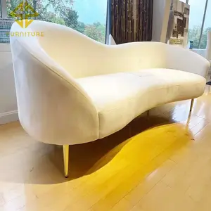 Итальянские Роскошные вельветовые замшевые кушетки, двухместные, любящее сиденье, диван, стеганый бархат