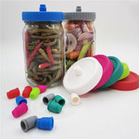 Kit de bocaux de fermentation en verre à large ouverture Yongli avec couvercles de fermentation en plastique et poignée pour choucroute, kimchi, cornichons