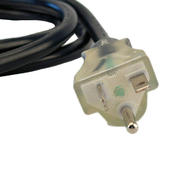 NEMA American Standard 5-20P 5-20R Extension Cord AC Power Cable Transparent Plug 3-prong 125V 20AMP