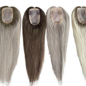 Extensiones de Cabello Humano Remy Virgen de Baja Densidad, Fáciles de Usar, Base de Seda de 3x5 Pulgadas, Cabello Europeo Natural - Product Image 1