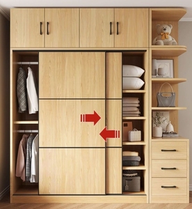 Modern Sliding Door Wooden <strong>Closet</strong> for Bedroom Living Room or Hotel Quality Furniture From Factory Direct Supply - Product Image 6