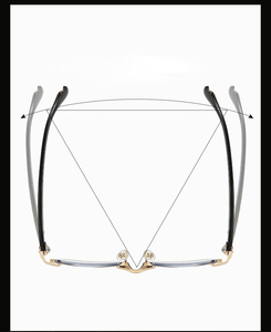 8230, 1 шт., металлические квадратные очки для чтения - Product Image 2