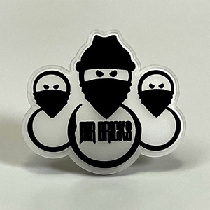 Tùy chỉnh 3D mềm PVC Logo Nhiệt Báo Chí nổi Silicone trong suốt rõ ràng cơ sở Màu sắc PVC cao su các bản vá lỗi Velcro may trên quần áo - Product Image 6