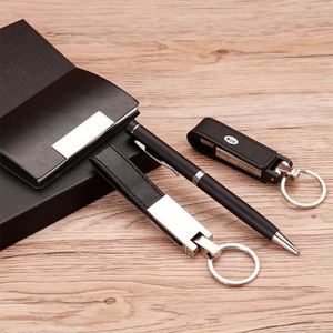 Coffret Cadeau d'Affaires Élégant pour Entreprise : Stylo Signature, Porte-Cartes, Porte-clés, Carnet PU Rigide 100 Feuilles, Boîte Cadeau de Luxe Personnalisable - Product Image 2