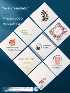 Khăn giấy vuông in logo tùy chỉnh, đèn LED hiện đại, dùng cho nhà hàng, giao hàng, bán buôn, khăn giấy thương mại - Product Image 3