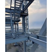 Estructura de Acero para Exteriores, Resistente a la Intemperie, para Equipos de Energía y Comunicación, Uso en Talleres