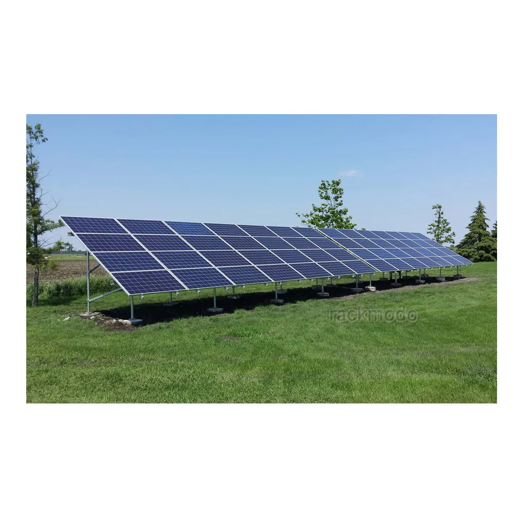 Easy solar installation aluminum ground mount solar racking system