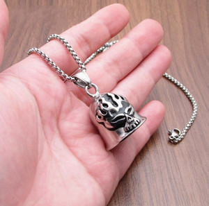 Portachiavi portachiavi portachiavi cuore moto Biker con ali d'angelo campana portachiavi collana per buona fortuna sul <span class=keywords><strong>guardiano</strong></span> della strada - Product Image 3